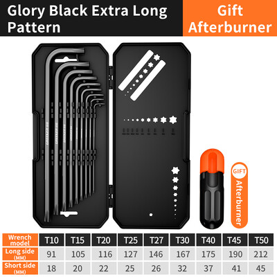 GREENER kuuskantvõtmekomplekt kuuskantvõtme kruvikeeraja komplektid kombineeritud kastis universaalne pöördemomendi pikk meeter koos varrukaga käsitööriistad jalgratas