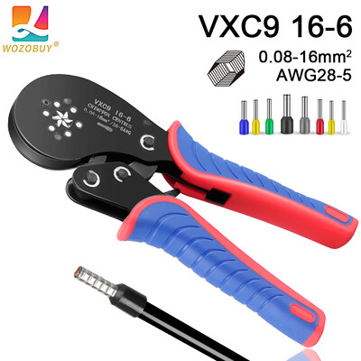 0,08-16 mm² 16-6 Alati za stiskanje cjevastih terminala Mini kliješta za stiskanje terminala velikih dimenzija Set preciznih električnih stezaljki