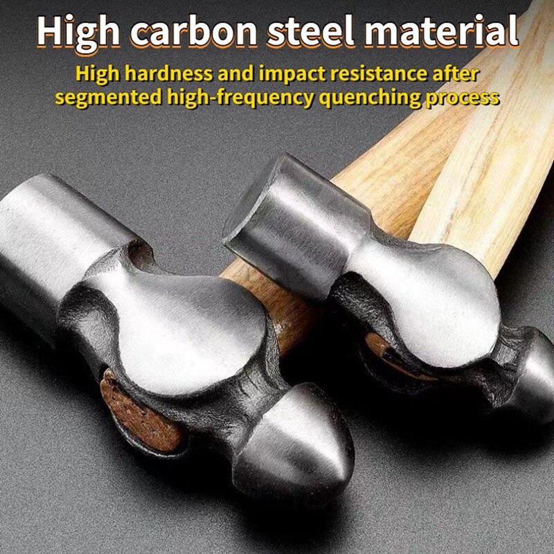 Mâner din lemn Ciocan rotund Instalare acasă Ciocan mic Ciocan de nuc Ciocan pentru prelucrarea lemnului Mini ciocan Unelte de mână 0.25P