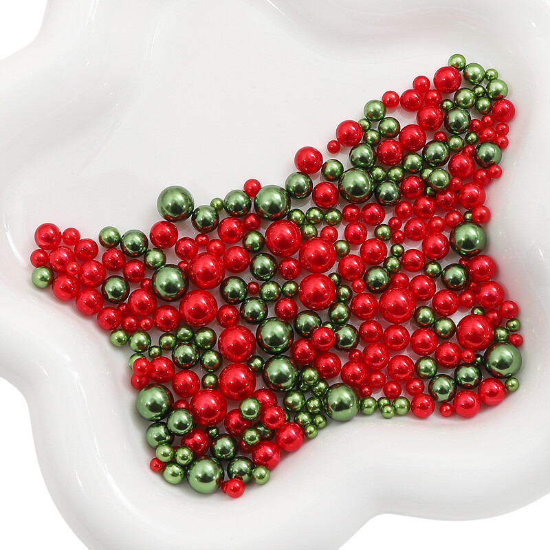 ABS mittepoorsed pärlid värvilised ümmargused helmed lahtised helmed helmed käsitsi valmistatud kosmeetikakarp rõivamanused kaunistusmaterjalid