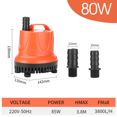 30/45/60/85/110 W 220V donja usisna pumpa za vodu za vrtni akvarij Tiha potopljena pumpa Višenamjenske male usisne pumpe