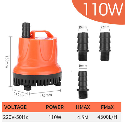 30/45/60/85/110 W 220V donja usisna pumpa za vodu za vrtni akvarij Tiha potopljena pumpa Višenamjenske male usisne pumpe