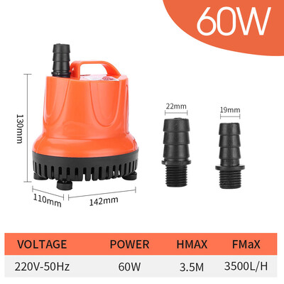 30/45/60/85/110 W 220V donja usisna pumpa za vodu za vrtni akvarij Tiha potopljena pumpa Višenamjenske male usisne pumpe