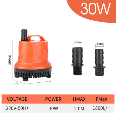 30/45/60/85/110 W 220V donja usisna pumpa za vodu za vrtni akvarij Tiha potopljena pumpa Višenamjenske male usisne pumpe