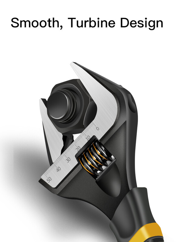 AIRAJ cheie reglabilă din oțel inoxidabil cheie universală cheie pentru baie uz casnic, deschis mare, instrument de reparare a instalațiilor sanitare de înaltă calitate