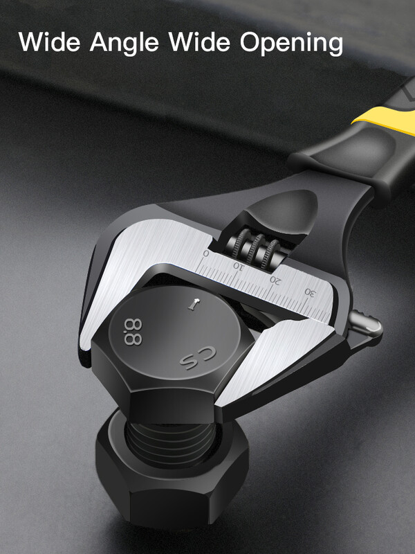 AIRAJ cheie reglabilă din oțel inoxidabil cheie universală cheie pentru baie uz casnic, deschis mare, instrument de reparare a instalațiilor sanitare de înaltă calitate