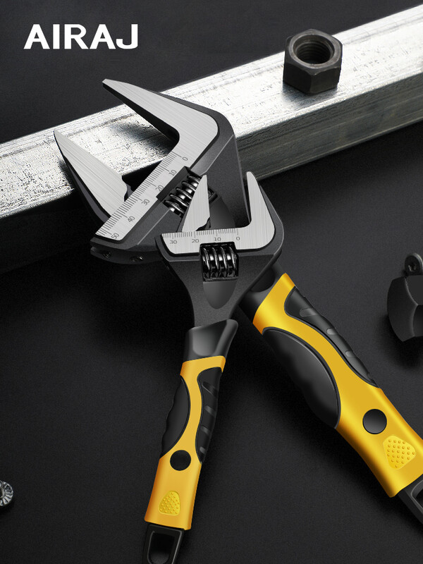 AIRAJ cheie reglabilă din oțel inoxidabil cheie universală cheie pentru baie uz casnic, deschis mare, instrument de reparare a instalațiilor sanitare de înaltă calitate