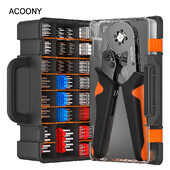 Purustustangide komplekt Torukujuline klemm HSC8 6-4A krimpsutraat Mini tangidega pressimisriistad Kodumajapidamises kasutatavad elektrikomplekt koos karbiga