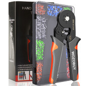 Cjevasta kliješta za stezanje terminala HSC8 6-4/6-6 Žica za stezanje Mini alati za stezanje ferule Električni komplet za kućanstvo s kutijskim vrhovima za žice