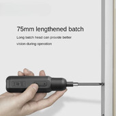 Mini juhtmeta elektriline kruvikeeraja 2/10 N.m pöördemomendiga C-tüüpi taaslaetav jõutrellikomplekt 3,6 V majapidamises kasutatavad lahtivõtmise remonditööriistad