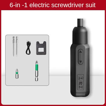 Mini Cordless Electric Screwdriver 2/10N.m Torque Type-C Rechargeable Power Drill Set 3,6V Home Desassembly Repair Tools