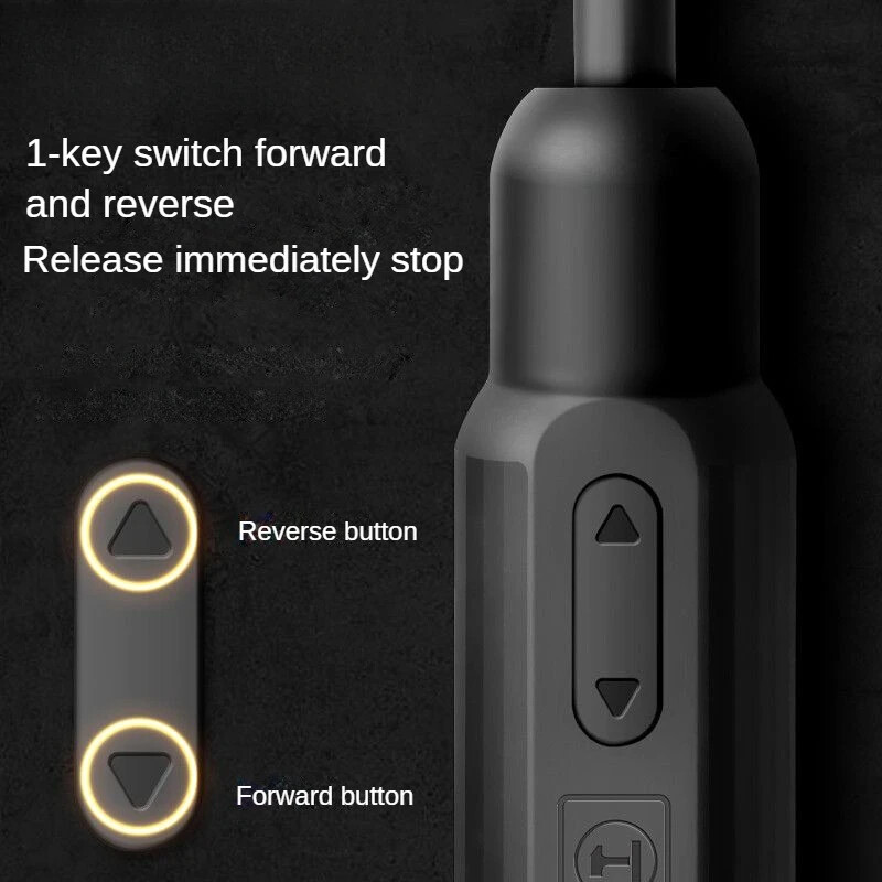 Mini juhtmeta elektriline kruvikeeraja 2/10 N.m pöördemomendiga C-tüüpi taaslaetav jõutrellikomplekt 3,6 V majapidamises kasutatavad lahtivõtmise remonditööriistad