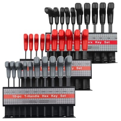 T Handle Hex Key Set Metric 10 τμχ και Sae 10 τμχ T Bar γαλλικό κλειδί με βάση