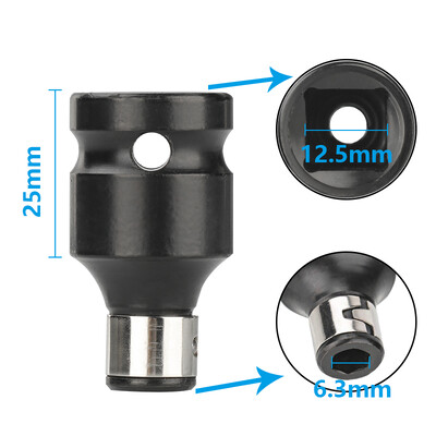 XCAN ključ nasadni adapter 1/2" kvadratni na 1/4" šesterokutni čegrtaljka nasadni ključ nasadni adapter set ključeva pretvarač pogona udarni alat