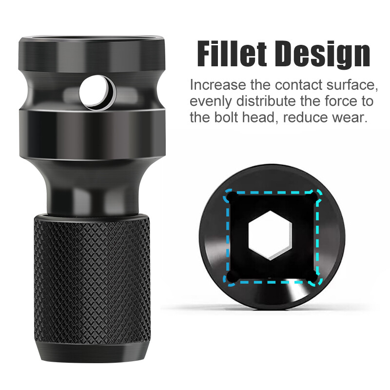 XCAN ključ nasadni adapter 1/2" kvadratni na 1/4" šesterokutni čegrtaljka nasadni ključ nasadni adapter set ključeva pretvarač pogona udarni alat