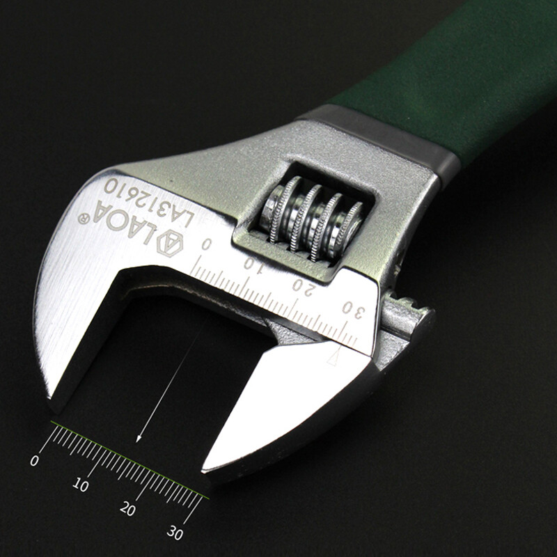 LAOA Cheie ajustabilă Mâner anti-alunecare Cheie maimuță Cheie cu cap deschis Instrumente de reparare