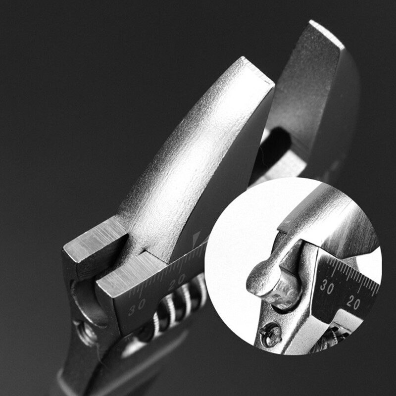 LAOA Cheie ajustabilă Mâner anti-alunecare Cheie maimuță Cheie cu cap deschis Instrumente de reparare