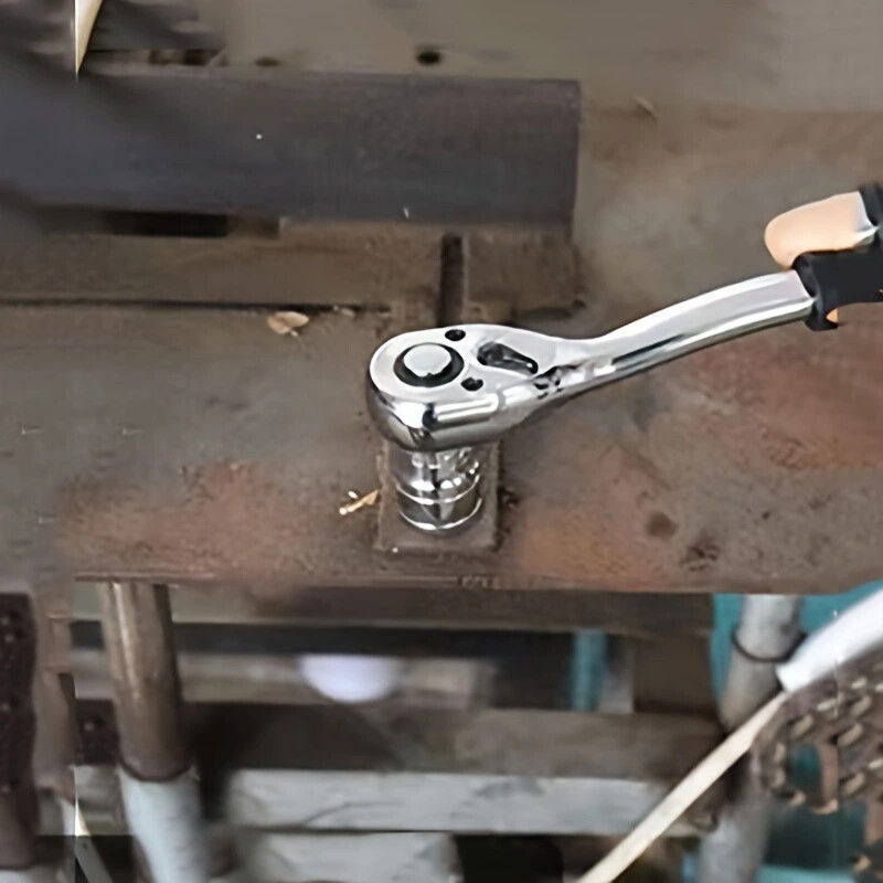 Cheie rapidă cu clichet de 1/4", 3/8" și 1/2" Cheie rapidă cu dublă cu picătură rapidă Instrument de economisire a forței de muncă din oțel crom-vanadiu