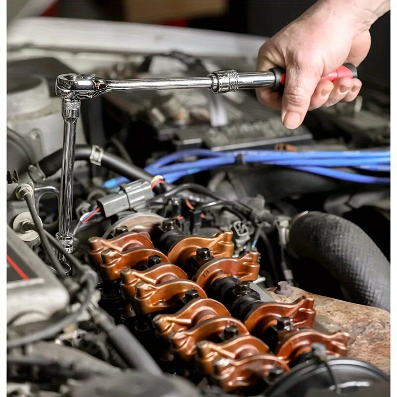 Cheie rapidă cu clichet de 1/4", 3/8" și 1/2" Cheie rapidă cu dublă cu picătură rapidă Instrument de economisire a forței de muncă din oțel crom-vanadiu