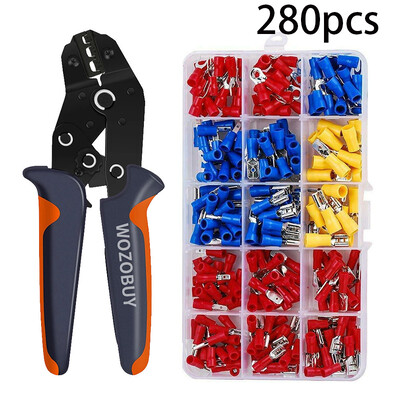 WOZOBUY pressimistangide komplekt Traadi pressimisriistad põrkimisriistad SN-02C isolatsiooniklemmid elektriklambrid min tööriistad