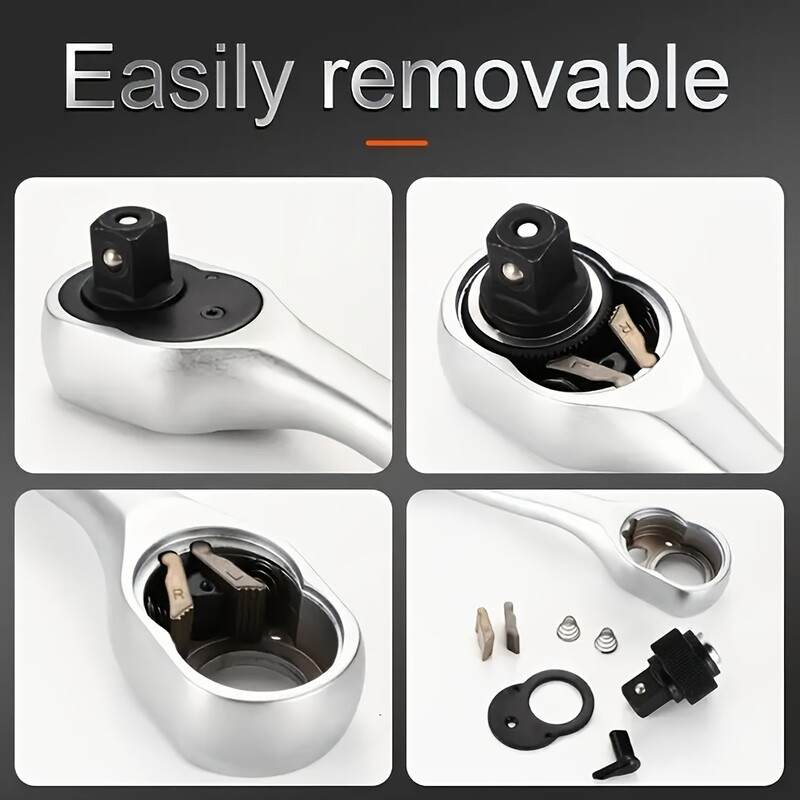 1/4, 3/8, 1/2 tolli ajami pesa põrkmehhanismi komplekt pikendatava käepidemega mutrivõti 72-hambaline kiirvabastusega pööratav