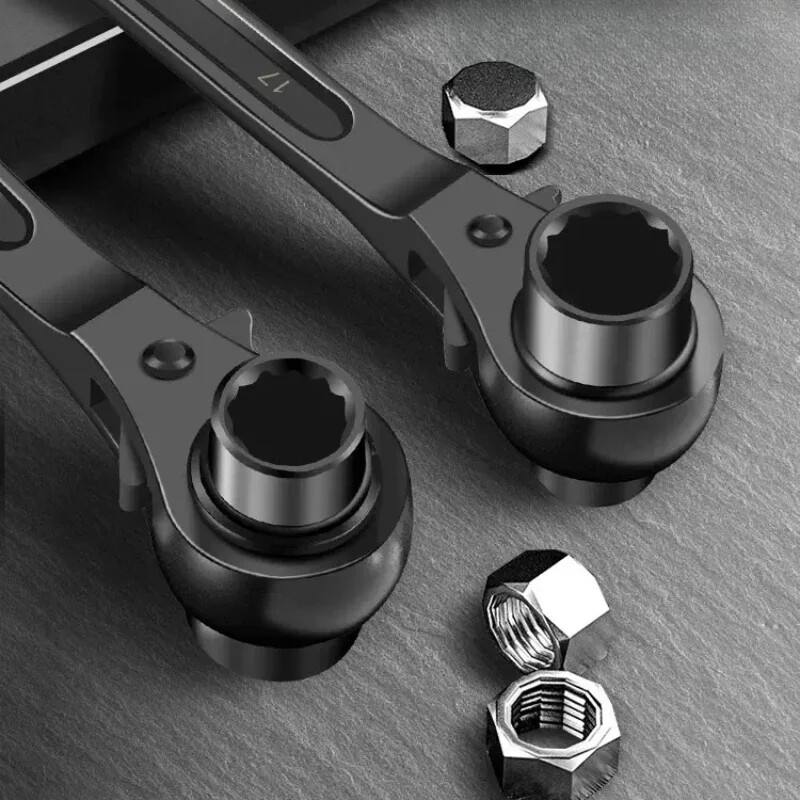 10-32 mm põrkvõti pesa Plum Blossom Multifunktsionaalne terava sabaga reguleeritav pistikupesa Adapter Käsitööriistad Mutrivõtmed