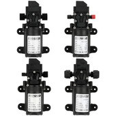 1kom Automatski prekidač protoka 6L/min DC12V 70W 130PSI AUTOMATSKA membranska vodena pumpa Male sigurne visokotlačne samousisne pumpe