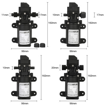 1 бр. Автоматичен превключвател на потока 6L/Min DC12V 70W 130PSI АВТОМАТИЧНА диафрагмена водна помпа Малки безопасни самозасмукващи помпи с високо налягане