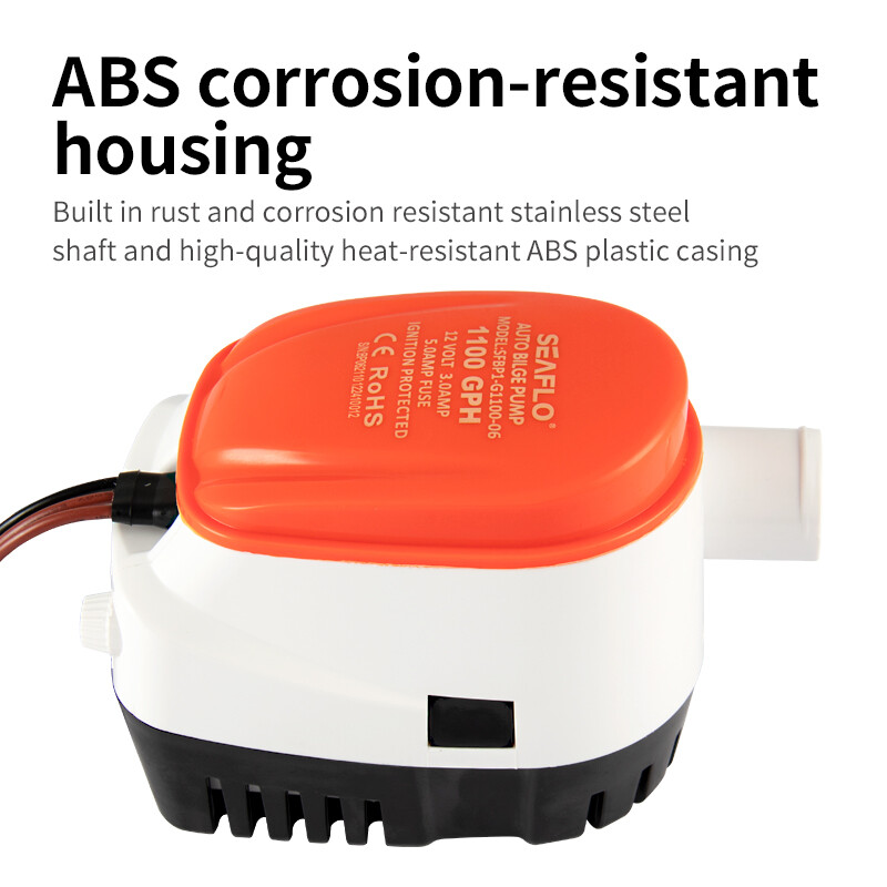 Pumpa za pomorsku vodu Mala kaljužna pumpa 12V24V Odvodnja jahte Brzi brod DC Potopna pumpa Automatska kaljužna pumpa