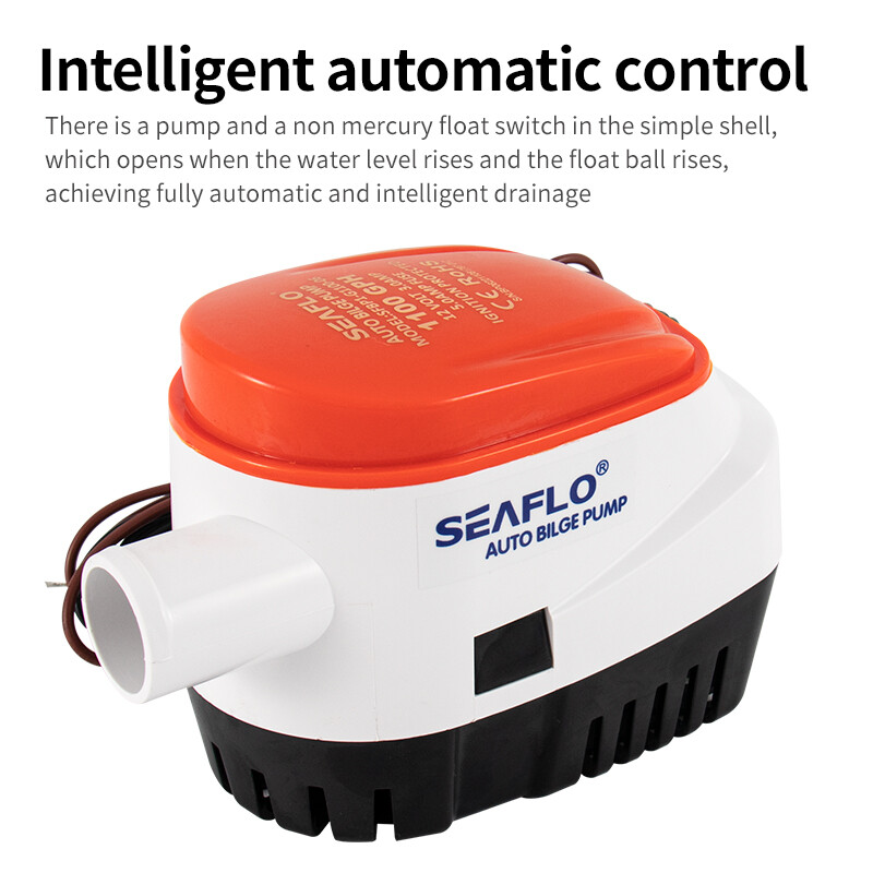 Pumpa za pomorsku vodu Mala kaljužna pumpa 12V24V Odvodnja jahte Brzi brod DC Potopna pumpa Automatska kaljužna pumpa