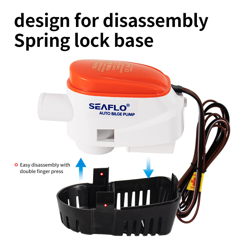 Pumpa za pomorsku vodu Mala kaljužna pumpa 12V24V Odvodnja jahte Brzi brod DC Potopna pumpa Automatska kaljužna pumpa