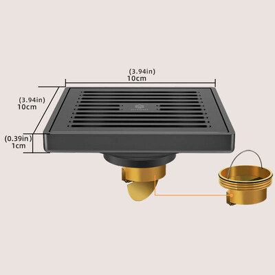 Kupaonski odvodni pribor sav bakreni podni odvod sifon za tuš odvodna cijev WC kanalizacija perilica rublja balkonska rešetka odvodna uvala