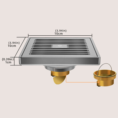 Kupaonski odvodni pribor sav bakreni podni odvod sifon za tuš odvodna cijev WC kanalizacija perilica rublja balkonska rešetka odvodna uvala