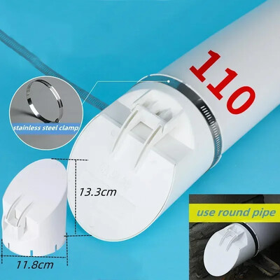 Drenažna cijev 50-160 mm Podni odvodi protiv neugodnih mirisa otporna na insekte Poklopac za kišnu cijev Čep Cjedilo Dijelovi kanalizacije za vanjsku odvodnu cijev