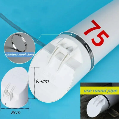 Drenažna cijev 50-160 mm Podni odvodi protiv neugodnih mirisa otporna na insekte Poklopac za kišnu cijev Čep Cjedilo Dijelovi kanalizacije za vanjsku odvodnu cijev