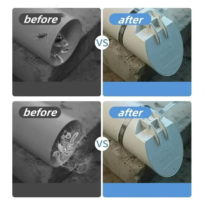 Drenažna cijev 50-160 mm Podni odvodi protiv neugodnih mirisa otporna na insekte Poklopac za kišnu cijev Čep Cjedilo Dijelovi kanalizacije za vanjsku odvodnu cijev