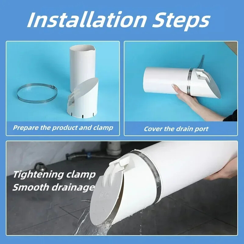 Drenažna cijev 50-160 mm Podni odvodi protiv neugodnih mirisa otporna na insekte Poklopac za kišnu cijev Čep Cjedilo Dijelovi kanalizacije za vanjsku odvodnu cijev