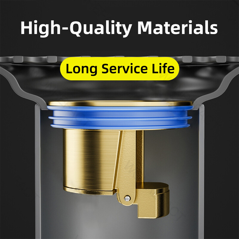 Mjedena jezgra podnog odvoda velike veličine Jezgra podnog odvoda otporna na mirise i insekte Kanalizacijska brza drenaža Jezgra odvoda u podu kupaonice Quick In