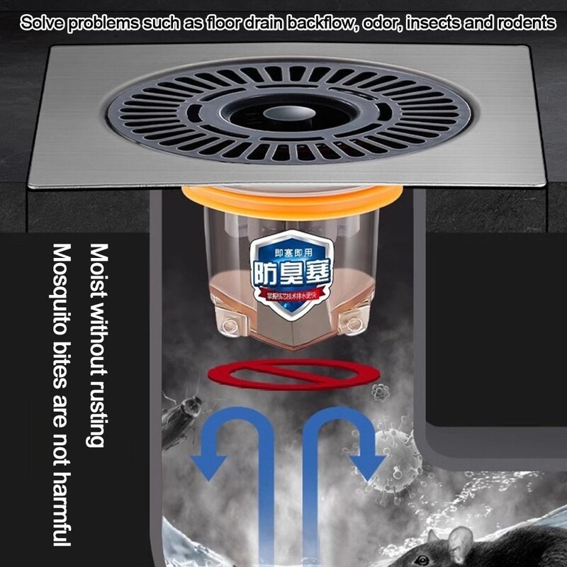 Kreativni univerzalni brzi odvod Podni odvod tuša Samozatvarajući cjedilo za sudoper protiv neugodnih mirisa Čep Poklopac za odvod WC-a Odvod tuša