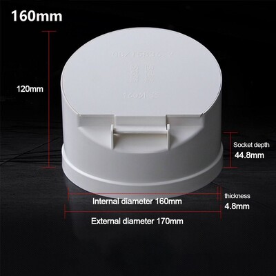 50-160 mm PVC odvodna cijev Podni odvodi Kanalizacijska cijev Veliki pomak Poklopac protiv mirisa i štakora Septička jama Ventil vanjske cijevi