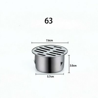 Podni odvod sudopera 304 nehrđajući čelik Podebljani odvodni krov Okrugli ravni podni odvod Poklopac za vrtni podni odvod Dezodorans