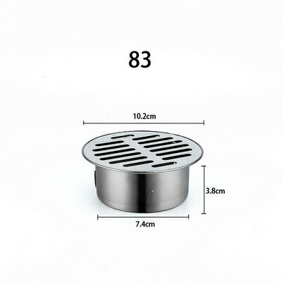 Podni odvod sudopera 304 nehrđajući čelik Podebljani odvodni krov Okrugli ravni podni odvod Poklopac za vrtni podni odvod Dezodorans