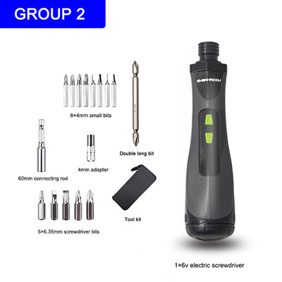 Mini juhtmeta elektriline kruvikeeraja 6 V patareitoitega puuritööriistade komplekt Metallurgia hammasrataste komplekt käsitsi ja automaatne elektritööriist