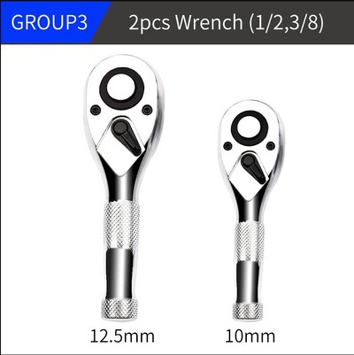 1/4 3/8 1/2-tollise ajamiga jässakas põrkmehhanismi komplekt kiirvabastuspeaga mini põrkvõti 72-hambaline nelinurkne mutrivõti