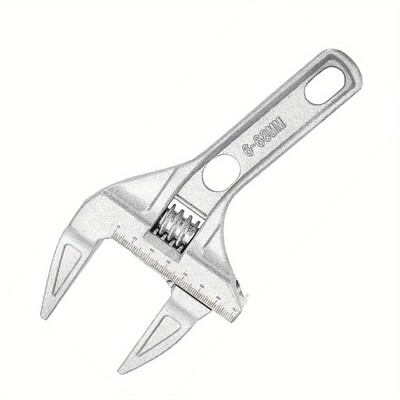Cheie reglabilă Sehfupoye Chei cheie baie cu deschidere mare Fălci late 16-68 mm Chei cheie din aliaj de aluminiu cu tijă plumb