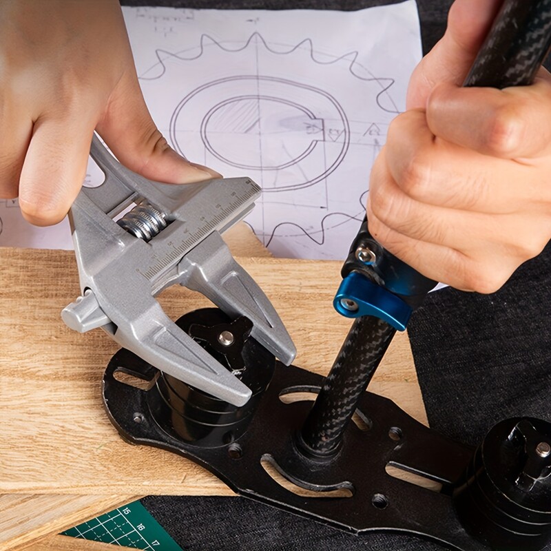 Cheie reglabilă Sehfupoye Chei cheie baie cu deschidere mare Fălci late 16-68 mm Chei cheie din aliaj de aluminiu cu tijă plumb