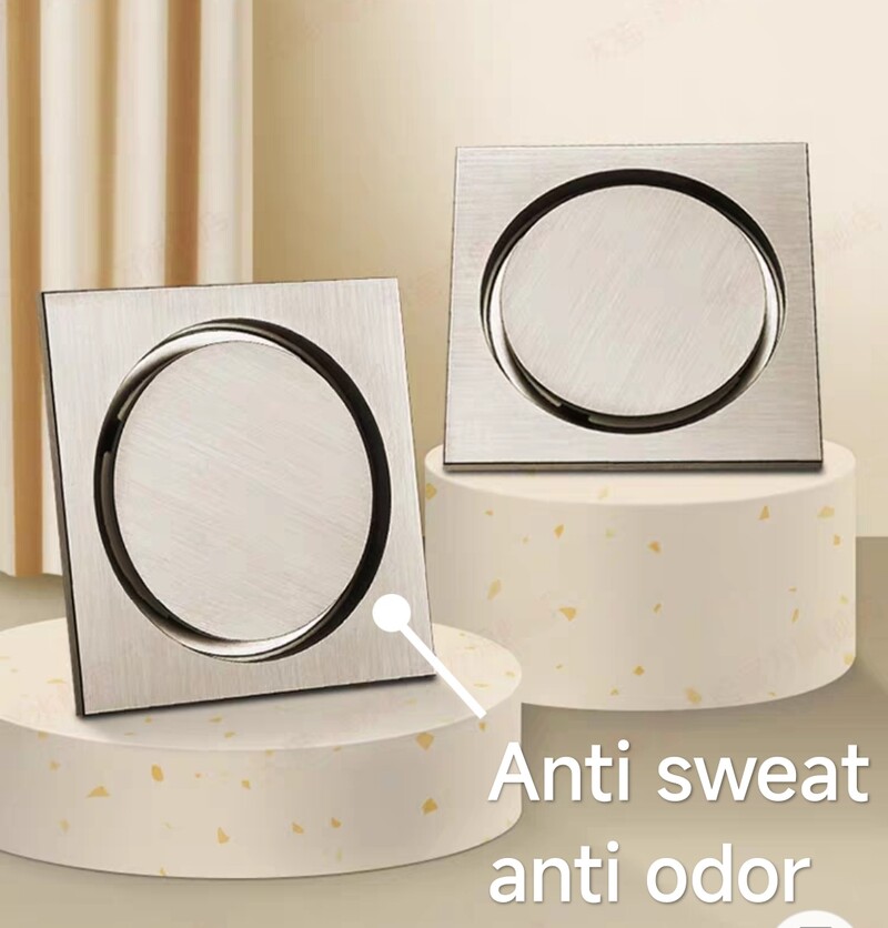 Nevidljivi kupaonski podni odvod Filter Drenaža Anti-mirisni tuš Odvod Cjedilo Kupaonski pribor Kvadratni podni odvod