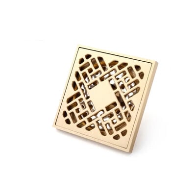 10*10cm Zlatni odvod za pod Odvod od mesinga Zaštita od zgušnjavanja mirisa Odvod za tuš Odvod za kupaonicu Balkon Odvod za perilicu rublja Podni odvod