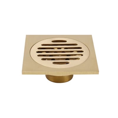 10*10cm Zlatni odvod za pod Odvod od mesinga Zaštita od zgušnjavanja mirisa Odvod za tuš Odvod za kupaonicu Balkon Odvod za perilicu rublja Podni odvod