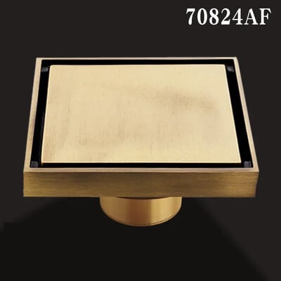 10*10cm Zlatni odvod za pod Odvod od mesinga Zaštita od zgušnjavanja mirisa Odvod za tuš Odvod za kupaonicu Balkon Odvod za perilicu rublja Podni odvod